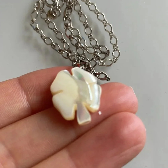 Genuine 925 Sterling Silver Necklace with 4-Leaf Clover Charm - Picture 5 of 9